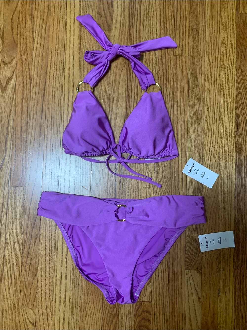 Sunshine 79 swimsuit - lilac triangle bikini set, purple violet bathing suit